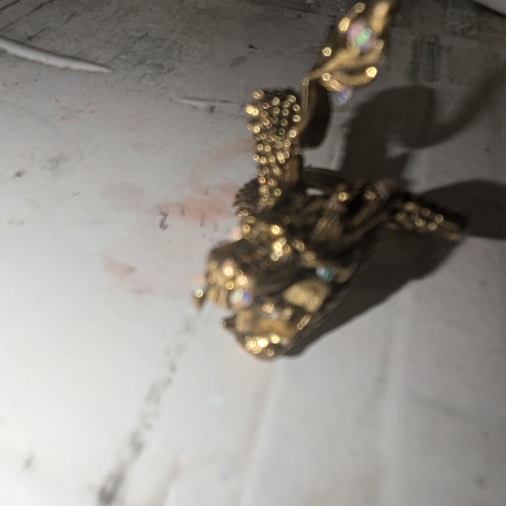Gold-Tone Decorative Dragona Ring